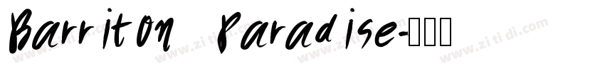 Barriton Paradise字体转换